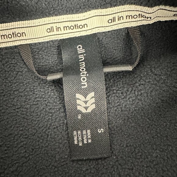 All In Motion Womens Polartec Fleece Jacket With Zippered Pockets & Stand Collar - Picture 3 of 7